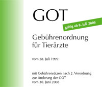 Geb�hrenordnung Tier�rzte GOT 2008